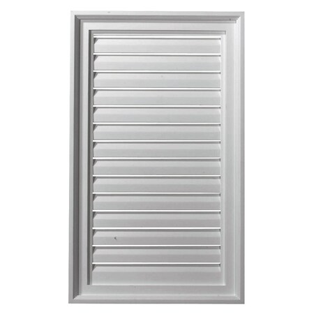 Ekena Millwork Vertical Urethane Gable Vent Louver, Functional, 18"W x 27"H GVVE18X27F